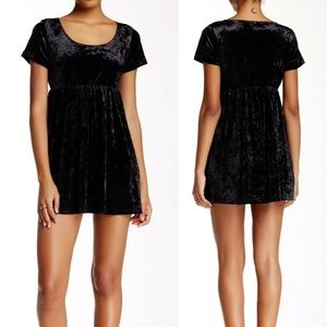 velvet babydoll dress womens